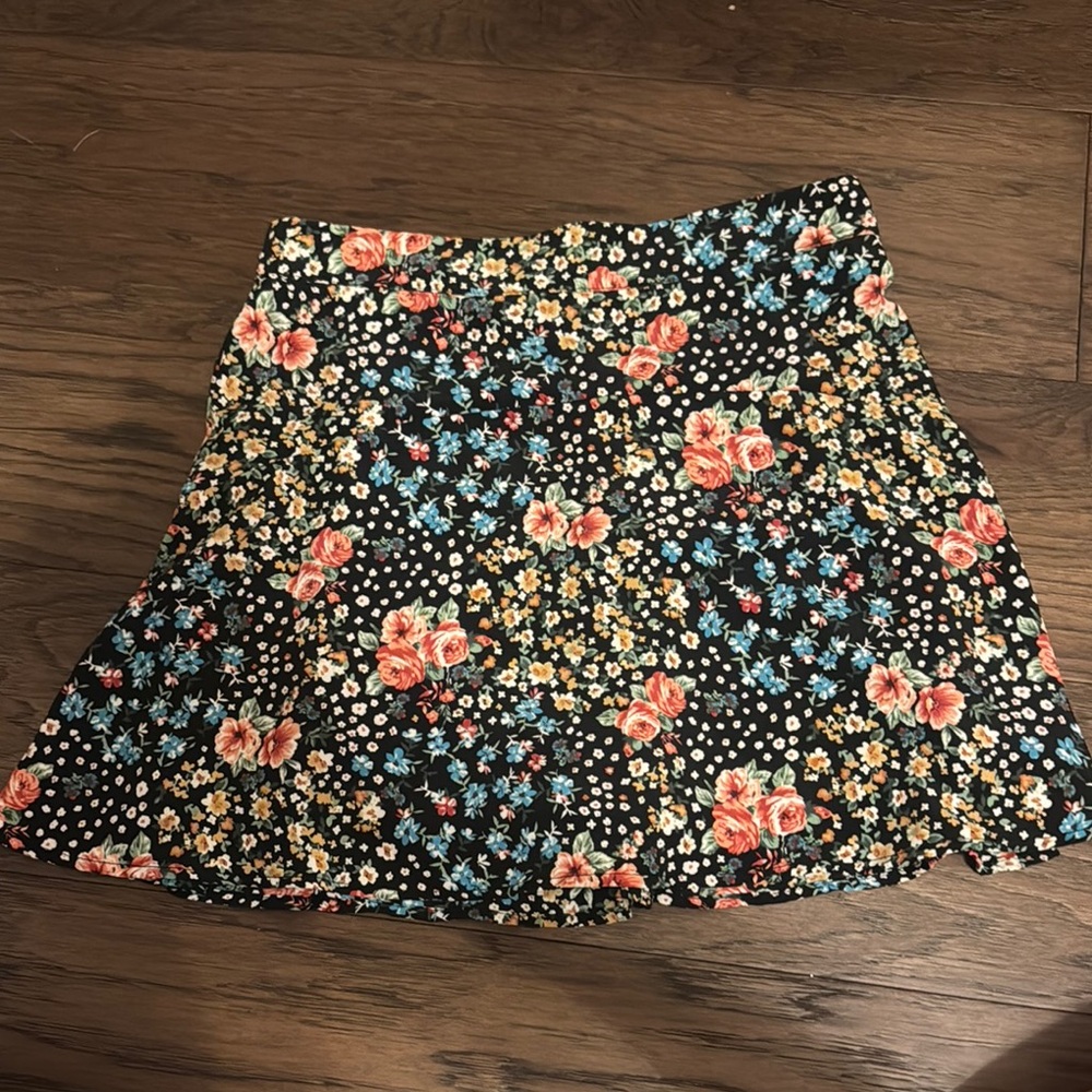 Altard State Floral Black Skirt